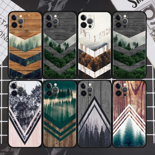 Suquila Forest Geometry Wood Nature iPhone Case™