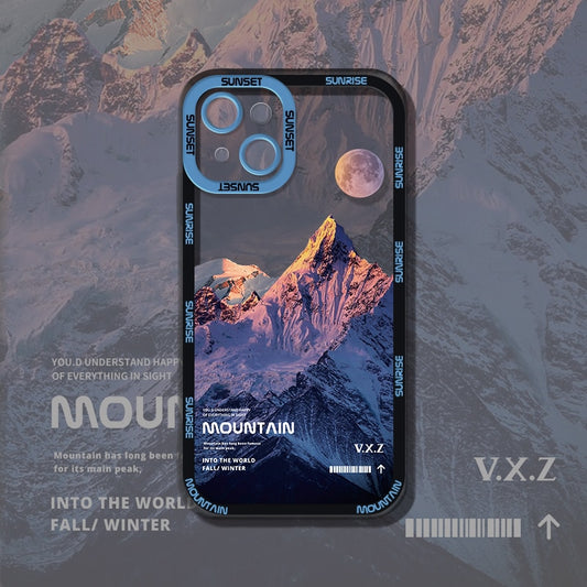 Suquila Aesthetic Snow Mountain Transparent iPhone Case™